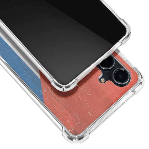 Cuban Flag Distressed Galaxy S23 FE Clear Case
